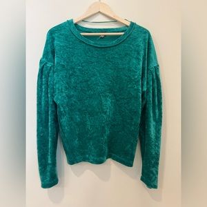 EUC Free People velvet top size small